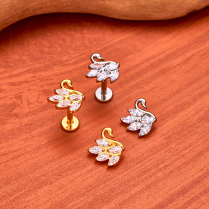 F136 Titan 16G xuyên tai mũi đinh tán flatback Bông tai thời trang labret môi <span class=keywords><strong>tragus</strong></span> Helix sụn cơ thể pierc đồ trang sức - Product Image 4