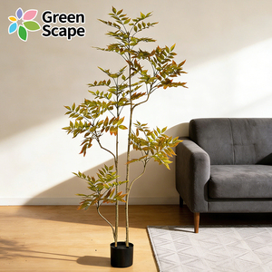 Albero Artificiale Laccato Senza Manutenzione in <span class=keywords><strong>Vaso</strong></span>, Pianta Finta Realistica per Casa e Spazi Commerciali - Product Image 1