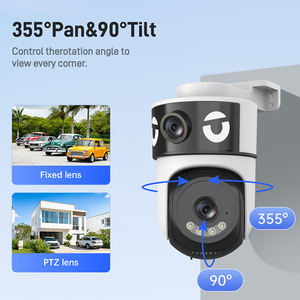 Rscamtom 5G WiFi PTZ çift Lens 10MP IP65 su geçirmez güvenlik kamera akıllı ev açık otomatik izleme insan hareket iki yönlü ses - Product Image 3