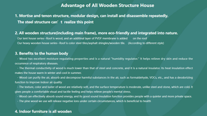 Casa de árbol prefabricada de madera con tobogán Terraza exterior Resort Lodge Hotel Estilo Cabaña de troncos <span class=keywords><strong>Chalet</strong></span> redondo Techo de teja Homestay - Product Image 2