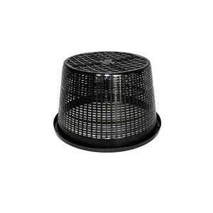 Paniers ronds pour plantes aquatiques de 8,5 pouces, en maille plastique noire durable pour bassin - Product Image 5