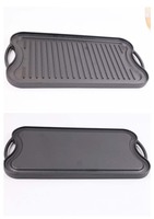 Plaque de cuisson rectangulaire en fonte pour cuisinières à gaz, sans revêtement