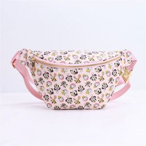 Custom Printed Pattern <b>Pillow</b> <b>Shape</b> Nylon Zipper Closure Waterproof Unisex Bum Bag Christmas Lights Very Merry Theme Outdoor Use - Product Image 2