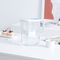 Carafe filtrante à eau Bluetech Violet HS529 4L, cartouche filtrante F009 de remplacement, utilisation domestique, élimine les odeurs et les métaux lourds