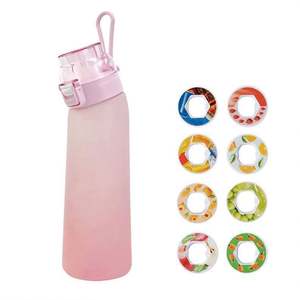 Nouveaux produits en stock : Bouteille d'eau portable unisexe écologique en plastique 650 ml avec paille rabattable, saveur fruitée, compatible lave-vaisselle, design minimaliste - Product Image 5
