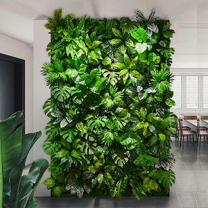 Mur végétal artificiel, gazon, verdure, panneau de plantes artificielles, jardin vertical, feuilles suspendues pour la décoration de mariage - Product Image 1