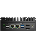 Mini PC industriel sans ventilateur HW-K100N2, Intel 2COM RS232 RS485, double LAN Gigabit, compatible avec Win7 Linux Ubuntu