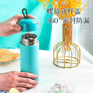 Stainless Steel <b>Thermos</b> Cup 304 With Handle Portable Travel Insulated Water <b>Bottle</b> For All Users - Product Image 4