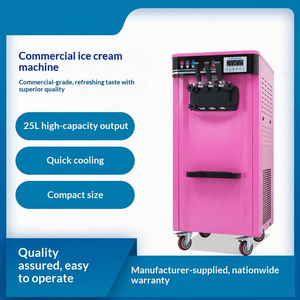 Kommerzielle Großkapazitäts-Vertikal-Softeis-Maschine mit Edelstahl-Waffelhalter für Milchtee-Läden - Product Image 2