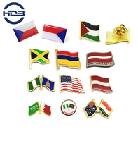 Insignias y broches personalizados de metal con logo, magnéticos, de esmalte blando y duro, con diseño de bandera, estilo moderno y antiguo, recuerdos, del país del fabricante.