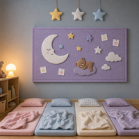 Grand tableau mémo en feutre pour la maternelle, décoration instrument de musique, tableau d'affichage en tissu avec épingles pour la salle de classe