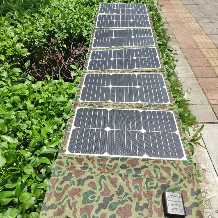 Fornitore della cina 120w 100 w portatile pannello solare borsa escursionismo all'aperto caricatore USB pannelli pieghevoli solari