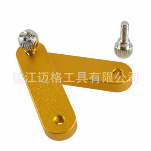 Adjustable Ruler Positioner Aluminum Alloy Yellow Steel Ruler Marking <b>Tool</b> Woodworking <b>Measuring</b> <b>Gauge</b> - Product Image 5