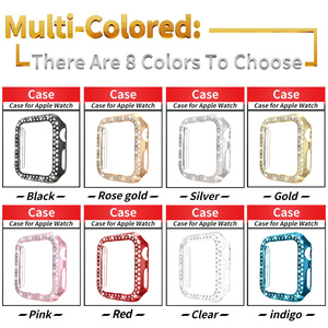 Custodia protettiva per paraurti diamantata per Apple <span class=keywords><strong>Watch</strong></span> Series 5 <span class=keywords><strong>4</strong></span> 3 2 1 38MM <span class=keywords><strong>42MM</strong></span> custodie per Iwatch 5 <span class=keywords><strong>4</strong></span> 40mm 44mm accessori per orologi - Product Image 4