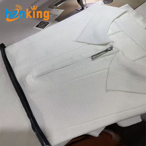 Ehanking hombres verano sólido acanalado tejido transpirable hielo seda para camisa Casual manga corta Golf solapa ropa teñida - Product Image 6