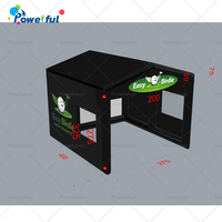 Tente de simulation de golf Trackman avec écran de frappe, structure gonflable extérieure entièrement en PVC pour simulateur de golf