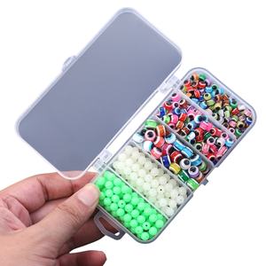 SNEDA 500pcs Glow-in-the-Dark Bass/Leurre faisant des perles de pêche (5/6/8mm) perles de bouchon en plastique couleurs assorties pour outils de pêche - Product Image 2