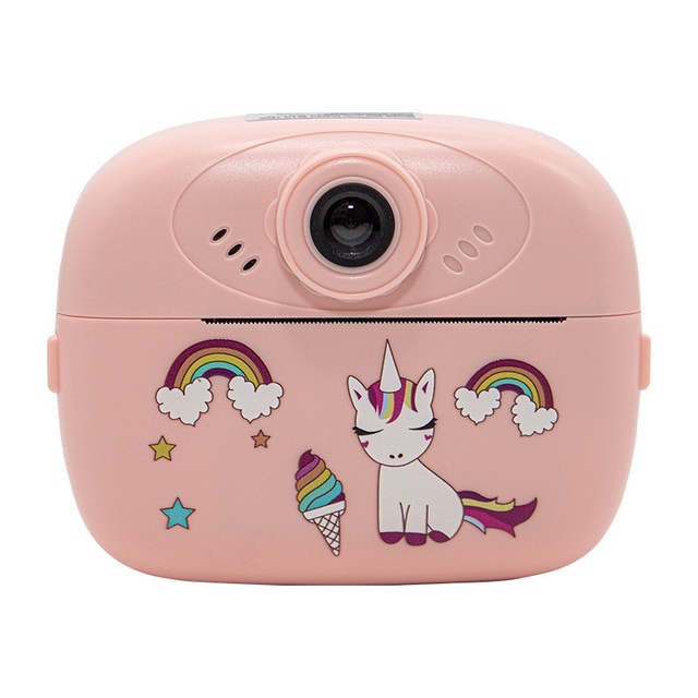 1080p HD Mini Digital Camera for Boys Girls Instant Print Thermal Photo Paper Filter Nightshot MicroSD Kids' Gifts Toys