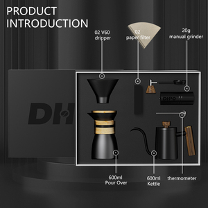 DHPO-mesa de centro personalizada de alta calidad, conjunto de herramientas de <span class=keywords><strong>barista</strong></span>, amoladora manual con regalo Premium, venta al por mayor - Product Image 3
