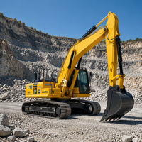 Excavatrice sur chenilles d'occasion KOMATSU PC210 23 tonnes du Japon en bon état, prix bas, haute qualité, à vendre