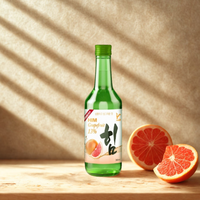 Koreaanse Soju Redelijke Prijs Druivenfruitlikeur Traditionele Koreaanse Drank Voor Cocktails Glazen Fles Vervaardigd In Vietnam