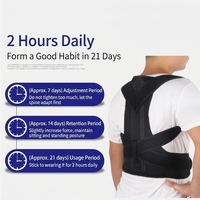 Correcteur de posture anti-cyphose fixe, soutien dorsal stable, sangle de maintien pour corriger la posture affaissée des adultes et des étudiants