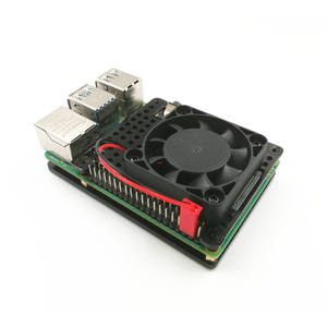 AISmartlink ahududu <span class=keywords><strong>Pi</strong></span> 4B kabuk ahududu <span class=keywords><strong>Pi</strong></span> 3B + kabuk 4010 Fan ısı emici ahududu <span class=keywords><strong>Pi</strong></span> kabuk ile uyumlu - Product Image 2