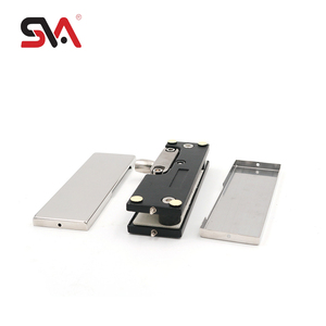 Robuste moderne en acier inoxydable 304 porte support supérieur bureau salle de réunion boutique-aluminium verre pince panneaux Patch bâtiment - Product Image 6