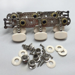 <span class=keywords><strong>Guitare</strong></span> électrique folk, manivelles d'accordage fermées triples argentées longues, accessoire d'instrument <span class=keywords><strong>de</strong></span> musique en ABS - Product Image 3