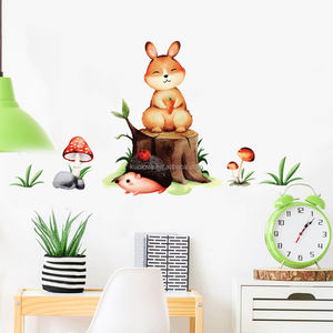 Mignon Lapin Hérisson <span class=keywords><strong>Stickers</strong></span> Muraux Chambre Salon Papier Peint Décoratif Autocollant PVC <span class=keywords><strong>Stickers</strong></span> Muraux - Product Image 5