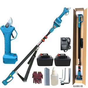 Kit d'élagage d'arbres télescopique sans fil haute performance, cisaille et tronçonneuse portatives à batterie lithium, étui rigide OEM 3 ans - Product Image 4