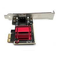 Carte réseau Ethernet PCIe 2.5G |   Adaptateur RJ45 10/100/1000/2500 Mbps pour PC de bureau et serveur avec dissipateur thermique