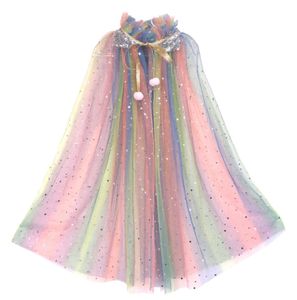 彩色公主长袍女孩服装选美儿童斗篷 - Product Image 4