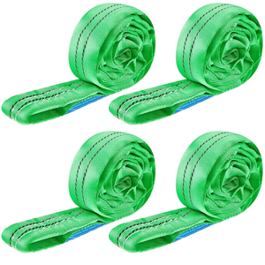 헤비 듀티 폴리에스터 리깅 리프팅 스트랩 6ft 끝없는 수직 리프트 슬링 호이스트 견인 화물 2.4 톤 초커 - Product Image 1