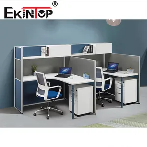 Ekintop फैंसी कार्यालय फर्नीचर की आपूर्ति 2 व्यक्ति कार्यालय की मेज कार्यस्थानों डेस्क