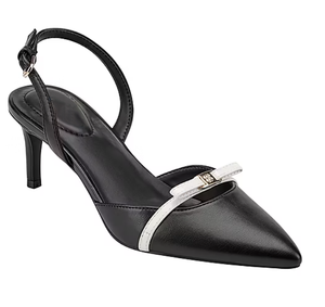 New Women's Fashion Elegant Heeled <b>Sandals</b> Pointed <b>Toe</b> <b>Closed</b> <b>Toe</b> Back Strap PU Upper with Bow for Causal Office - Product Image 4