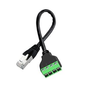 Кабель-удлинитель Ethernet <span class=keywords><strong>RJ45</strong></span> на 4-контактный клеммный блок без пайки, 0,2 м - Product Image 4