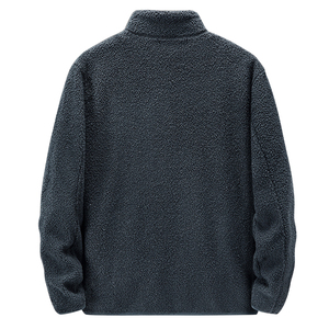 Fall Winter Daily Casual Wearing Men's Sherpa Fleece Full-Zip Jacket Full Zip Polar Fleece <strong>Lined</strong> Windproof Winter <strong>Coat</strong> - Product Image 3