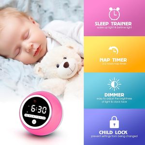 Réveil pour enfants <span class=keywords><strong>Ok</strong></span> to Wake Clock avec veilleuse, minuterie de sieste, horloge d'entraînement au sommeil pour les tout-petits et les enfants - Product Image 3