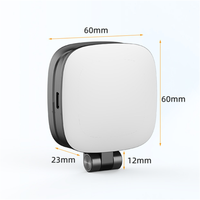LED rechargeable 180 °   Nouvelle Lampe d'appoint magnétique pour selfie, mini lampe d'appoint magnétique pour téléphone avec miroir
