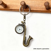 Montres de poche en alliage de zinc en forme d'animal, mouvement à quartz, cadran à aiguilles, personnalisation du logo OEM, vente en gros de porte-clés de voiture