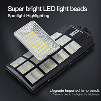 Lampe solaire de rue 1000W, étanche IP65, capteur radar, télécommande, panneau solaire monocristallin pour jardin extérieur