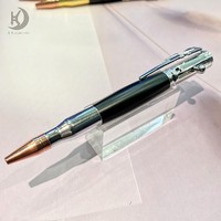 Stylo à bille à action de luxe de style balle pour hommes stylo en métal lisse avec conception de pince à pistolet tactique pour les amateurs de militaires de bureau