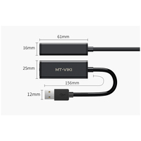 Adaptador USB 2.0 a RJ45 Ethernet, Tarjeta de Red LAN de 10/100 Mbps, Convertidor para Computadora Portátil y de Escritorio