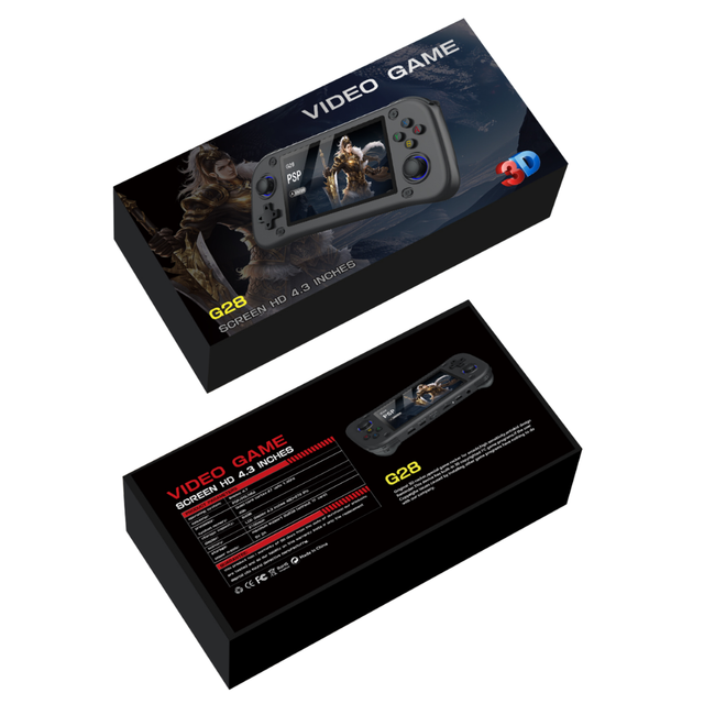 2026 High Quality Low Price G28 Game Console PSP Screen 3D Rocker Arcade Handheld Mini Retro Video Game Games Plastic Gift