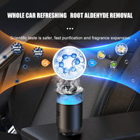 Diffuseur de brume portable sans eau rechargeable USB en métal pour voiture et marine - Atomisation intelligente, éliminateur d'odeurs, spray désodorisant