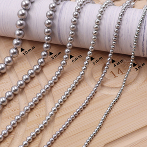 Cuentas Sueltas de Cristal Gris Redondas de 3 mm para la Fabricación de Joyas, Certificadas por Terceros - Product Image 3