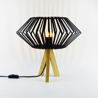 Lampe de bureau E27 Cage, style postmoderne vintage, prise 220V, interrupteur, lampe de table LED créative et artistique