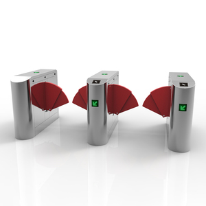Cancello a battente ellittico personalizzato in acciaio inossidabile 304, con alette allargate a doppio strato in PU e scheda RFID per stazione della metropolitana - Product Image 2