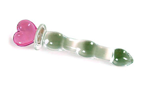 2024 New Style Transparenter <span class=keywords><strong>Glas</strong></span> <span class=keywords><strong>dildo</strong></span> Anal Butt Plug Günstige Kristallglas Herz dildos für Frauen - Product Image 3